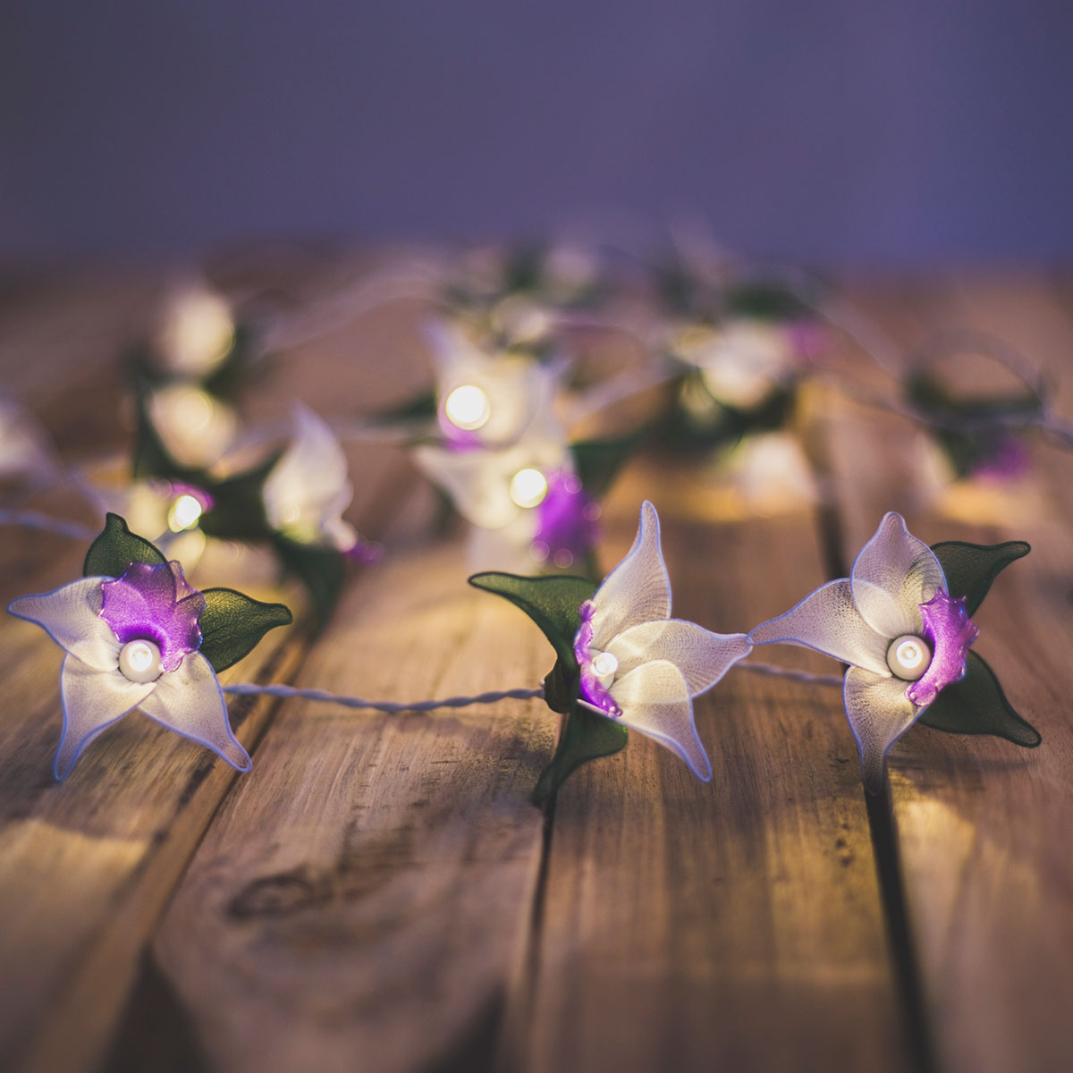 Purple Orchid LED Fairy Lights