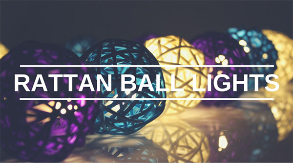 Rattan Ball LED Fairy Lights